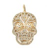 Brass Micro Pave Cubic Zirconia Pendants KK-L209-102G-01-1