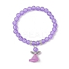 Transparent Plastic Beaded Stretch Bracelets for Children BJEW-JB11507-04-2