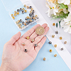 60Pcs 5 Styles Brass Spacer Beads KK-PH0011-20-3