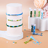 204~240Pcs 12 Colors 2-Hole Glass Seed Beads SEED-TA0001-19-6