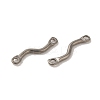 Non-Tarnish 304 Stainless Steel Links Connector Charms STAS-Q323-12P-2