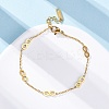 304 Stainless Steel Infinity Link Bracelets BJEW-Z099-02G-2