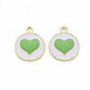 Alloy Enamel Pendants PALLOY-S181-039-NR-2
