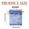 50Pcs Heart Printed Organza Bags OP-TADJ0001-01J-3