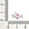 Brass Pave Cubic Zirconia Charms KK-C096-02P-3
