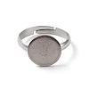 Non-Tarnish 304 Stainless Steel Pad Ring Settings STAS-K278-11D-P-2