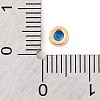 Rack Plating Flat Round Brass Micro Pave Cubic Zirconia Cabochons KK-F874-03G-11-3