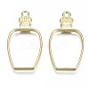 Rack Plating Alloy Bottle Open Back Bezel Pendants LS-PALLOY-S047-31E-FF-1