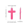 30Pcs 6 Colors Religion Opaque Resin Pendants RESI-CJ0003-46-2