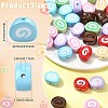 35Pcs 7 Colors Opaque Acrylic Imitation Food Beads OACR-CJ0002-72-2