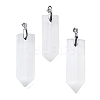 Natural Selenite Big Pendants G-M091-01F-1