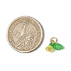 36Pcs Frosted Acrylic Flower & Leaf Charms PALLOY-JF03552-4