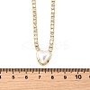 Brass Pave Clear Cubic Zirconia Tennis Necklaces NJEW-K287-02G-5