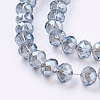 Electroplate Glass Beads Strands EGLA-D020-10x8mm-59-3