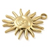 Ion Plating(IP) 304 Stainless Steel Pendants STAS-B075-10G-01-2