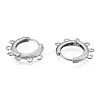 Tarnish Resistant 304 Stainless Steel Hoop Earrings Findings STAS-N092-188-2