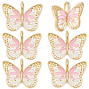 6Pcs Brass Enamel Pendants KK-BBC0021-65A-7