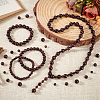300Pcs 3 Styles Natural Wood Beads Strands WOOD-GA0001-66-5