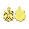 Tibetan Style Alloy Shield Carved Fleur De Lis Pendants TIBEP-EAAA056Y-AG-LF-1