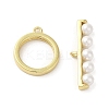 Rack Plating Brass Toggle Clasp KK-C052-47G-1