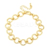 Brass Ring Chain Link  Bracelets for Women Men BJEW-K273-16G-4