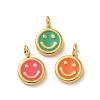 Ion Plating(IP) 304 Stainless Steel Enamel Charms STAS-G351-04G-1