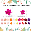 20Pcs 20 Styles Crepe Paper Flowers Decoration for Wall AJEW-WR0001-94-2