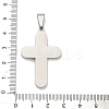 304 Stainless Steel Pendants STAS-C142-01P-3