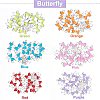 84Pcs 6 Colors 304 Stainless Steel Enamel Links Connectors STAS-UN0026-52-4