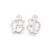 Silver Color Plated Alloy Letter Pendants LS-PALLOY-J718-01S-B-1
