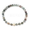 Natural Lodolite Quartz Beads Stretch Bracelets BJEW-JB13213-2