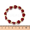 Valentine's Day ABS Imitation Pearl Beads Stretch Bracelets for Women BJEW-D317-08B-G-5