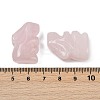 Natural Rose Quartz Rabbit Display Decorations G-R007-02J-3