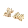Brass Micro Pave Clear Cubic Zirconia Beads KK-Z059-03G-2