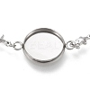 Tarnish Resistant 304 Stainless Steel Bracelet Making STAS-L248-008P-A-4