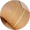 5Pcs Bohemian Style Alloy Chain Bracelets Kit for Women WG2620E-14-1