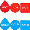 12Pcs 6 Styles Acrylic Public Signs AJEW-CP0007-37-1