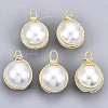 ABS Plastic Imitation Pearl Pendants KK-N233-071C-01-NF-1