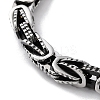 304 Stainless Steel Byzantine Chain Chunky Bracelets for Men BJEW-C072-01AS-2