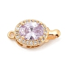 Brass Micro Pave Cubic Zirconia Box Clasps KK-C080-12G-03-1