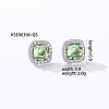 Elegant Zircon Square Stud Earrings for Women TY1635-8-1
