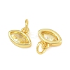 Brass Pave Cubic Zirconia Charms CU-CBA3D67-11G-05-2