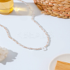 1Pc Glass Rondelle Beaded Necklaces NJEW-LP0007-23D-3
