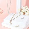 4Pcs 2 Colors 304 Stainless Steel European Dangle Charms STAS-UN0034-28-3