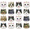 45Pcs 9 Styles Printed Alloy Pendants ENAM-CJ0003-46-1