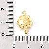 Brass Enamel Flower Links Connector Charms LS-KK-C121-04G-01-3