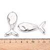 304 Stainless Steel Whale Big Pendants STAS-T069-16P-3