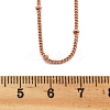 2MM Brass Satellite Chain Necklaces for Women NJEW-D302-49RG-5