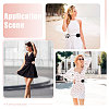 2Pcs 2 Colors Cloth Flower Wrap Waxed Cord Dress Belts for Ladies Decoration AJEW-CA0005-08-7