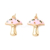 Autumn Theme Rack Plating Brass Micro Pave Colorful Cubic Zirconia Pendants KK-D073-06G-05-1